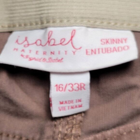 Isabel Maternity Crossover Panel Skinny Jeans Sz 16 - Picture 4 of 10